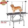 Professional Dog Pet Grooming Table Large Adjustable Heavy Duty Portable w/Arm & Noose & Mesh Tray