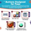 Dog Buttons for Communication Starter Pack with Mat Dog Talking Button Set Recordable Dog Voice Training Buttons