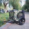 Camouflage Foldable Bicycle Trailer Bike Trailer for Camping Pet Dog Cat Luggage Carry