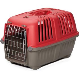 MidWest Spree Pet Carrier Plastic Dog Carrier (Option: Red- Small)