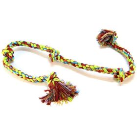 Flossy Chews Colored 5 Knot Tug Rope (Option: Super X Large)