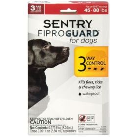 Sentry FiproGuard for Dogs (Option: Dogs 45-88 lbs (3 Doses))