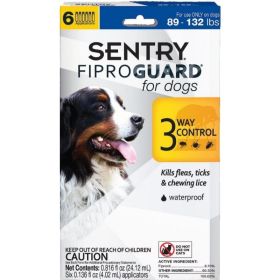 Sentry FiproGuard for Dogs (Option: Dogs 89-132 lbs (6 Doses))