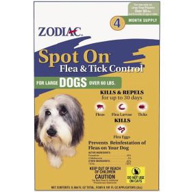 Zodiac Spot on Flea & Tick Controller for Dogs (Option: Large Dogs)