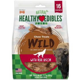 Nylabone Natural Healthy Edibles Wild Bison Chew Treats (Option: 16 Pack)