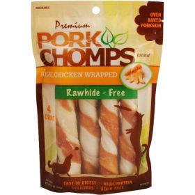 Pork Chomps Premium Real Chicken Wrapped Twists (Option: Large)